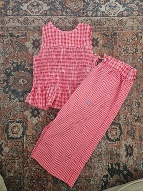 Zara Pink Gingham Set